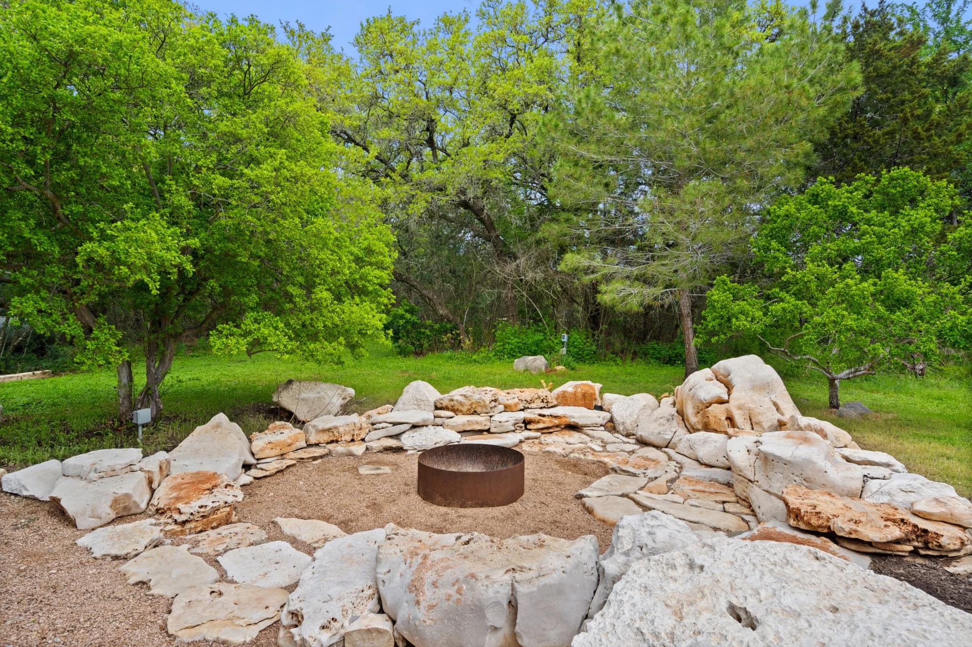 Community time at the firepit